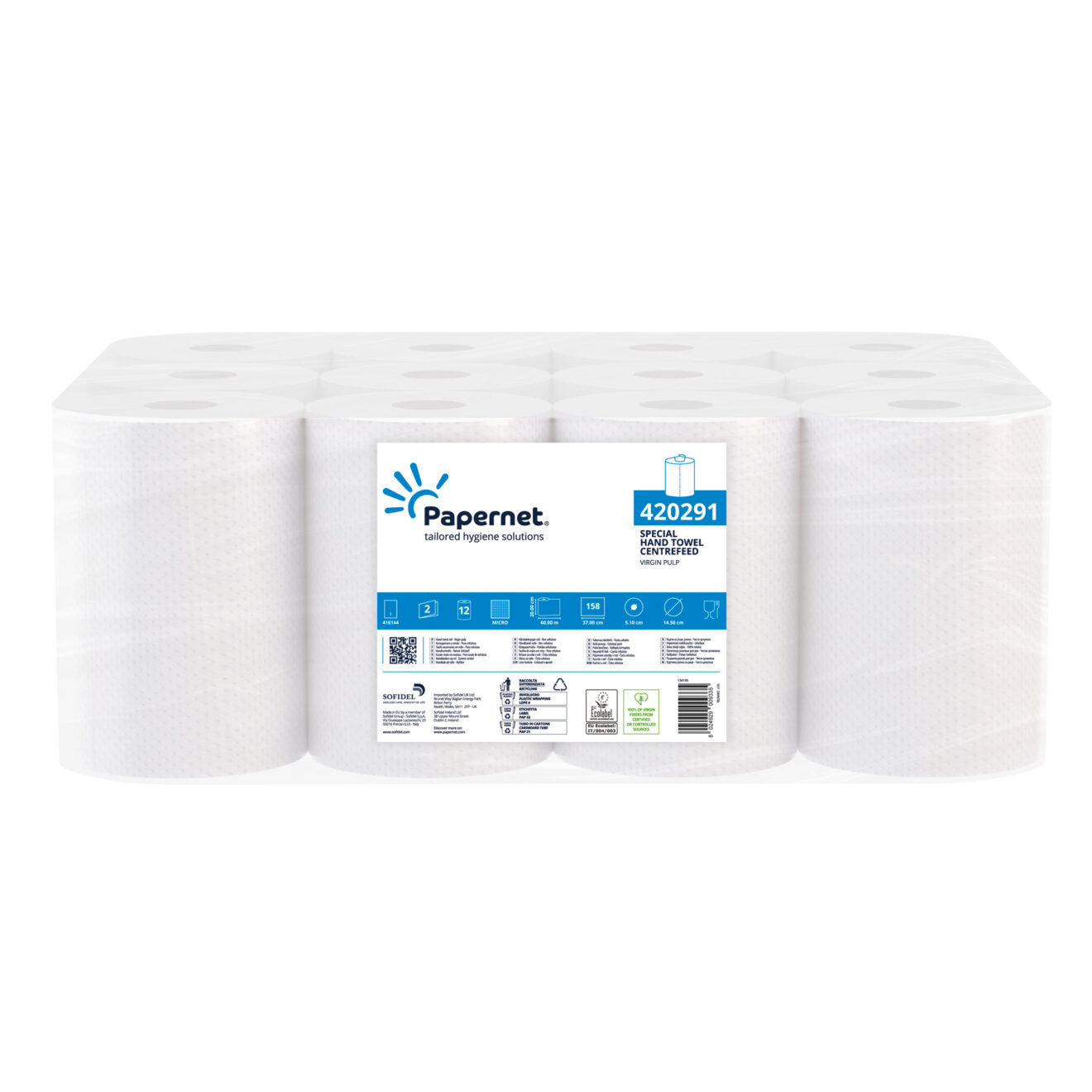 PAPERNET 420291 ubrusi u roli spiralni mini 12/1 PAPERNET 420291 ubrusi u roli spiralni mini 12/1